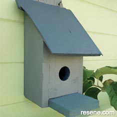 Build a rustic birdhouse for your garden