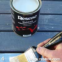 Step 4 how clean and repaint a wooden picnic table