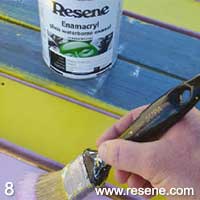 Step 4 how clean and repaint a wooden picnic table