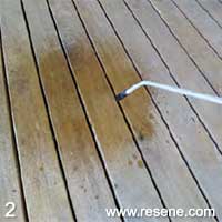 Step 2 how to clean a deck