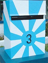 Paint a deco style letterbox