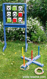 How to make a quoits set and outdoor noughts and crosses
