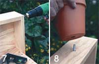 Step 7 and 8 how to make a potting bench