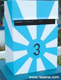 How to make an art deco style letterbox