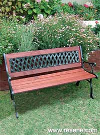How to rebuild and paint a cast iron bench