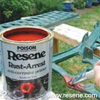 Step 2 how to rebuild and paint a cast iron bench