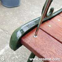 Step 8 how to rebuild and paint a cast iron bench
