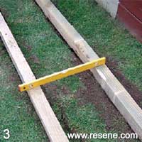 Step 3 how to build a wooden walkway