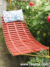 Make a garden hammock