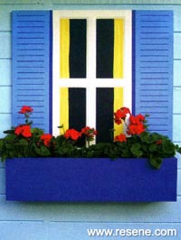 Paint a planter window