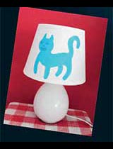 Paint a lampshade