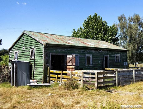 The woolshed prior to renovation