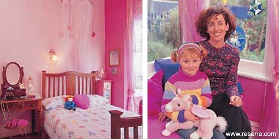 Pink girls bedroom