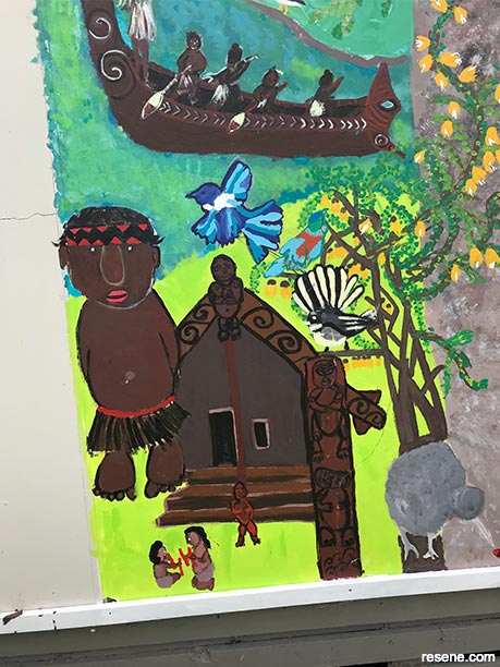 Waipu Primary School mural - detail