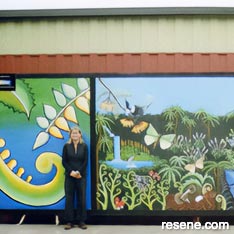 Michelle Carswell's team for Rissington Primary School mural