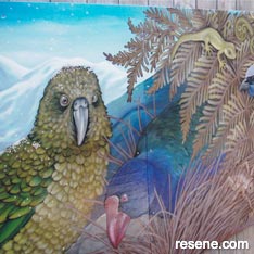 Emily Roberts' mural designed for Kapanui School