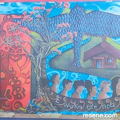 Whangaruru School mural