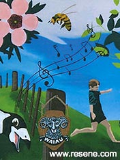 Waiau School mural