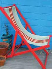 Paint an outside deckchair