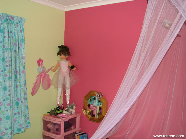 Resene Rouge on girl's bedroom