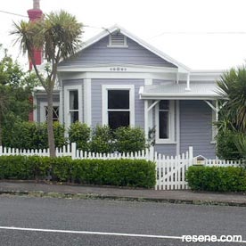 Grey and white home exterior