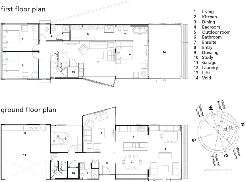 Modern home floor plans