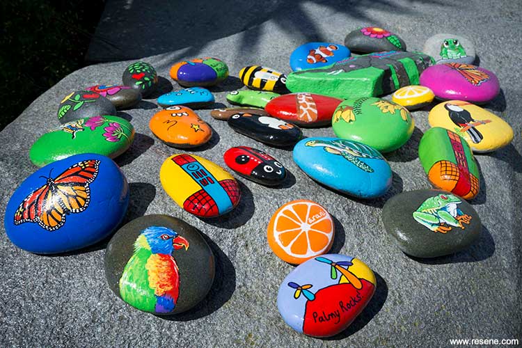 Hand painted rocks