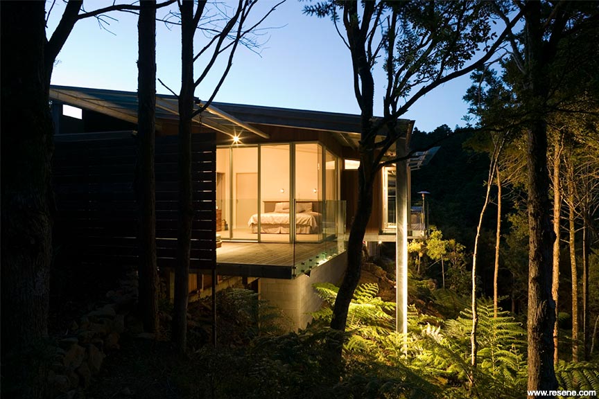 Modern home exterior - forest home