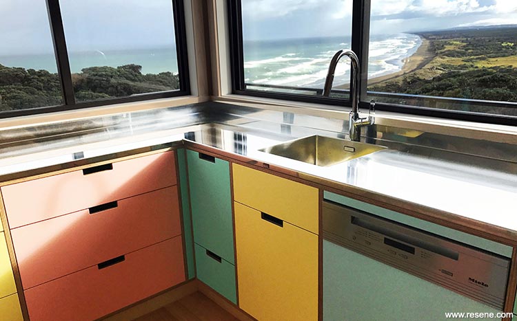Kitchen and view
