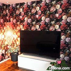 How to make a wallpapered feature wall