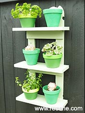 Smarten up some garden shelves