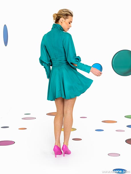 Dress designed by Paula Logologo - 'super-current' look