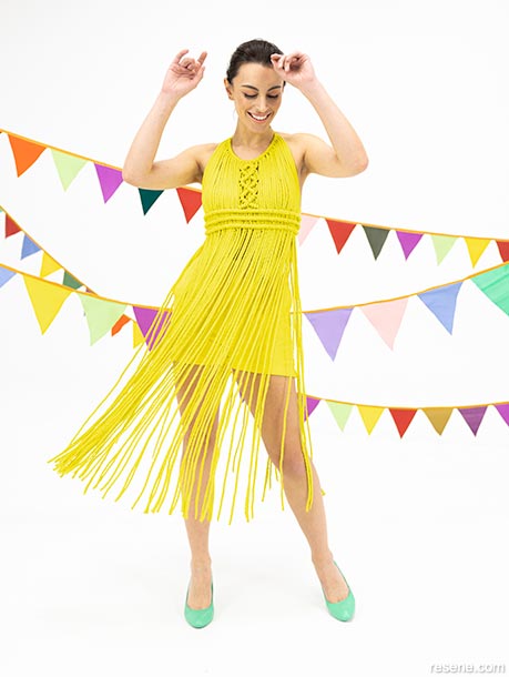 Robyn Thomson dress - inspired by Resene Happy