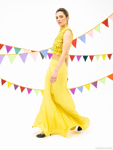 Siena Lemmens dress - Inspired by Resene Sunbeam