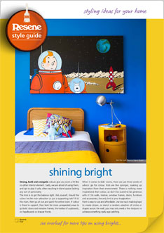 Bold bright colours give a lift to a room