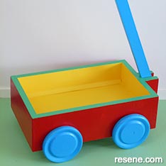 Painted toy cart