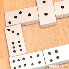 Make a  set of dominoes