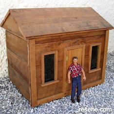 Build a wooden toy cabin