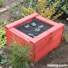 Keep the birds off with this protective strawberry planter