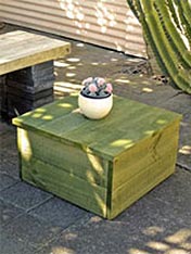 Build an outside coffee table