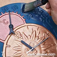Step 7 how to decorate a terracotta clock