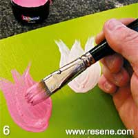 Step 6 how to paint a tulip art panel