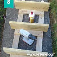 Step 4 how make simple outdoor shelves