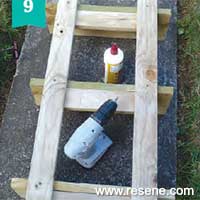 Step 1 how make simple outdoor shelves