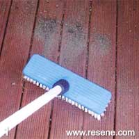 Step 1 how to clean a deck