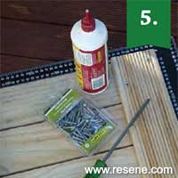Step 5 how to make a decking doormat