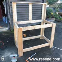 Step 6 how to make a potting bench