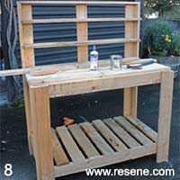 Step 8 how to make a potting bench