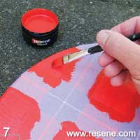 Step 7 how to paint a Lazy Susan