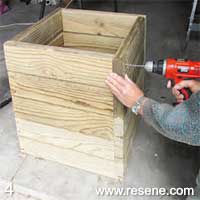 Step 4 how to to make a planter box 